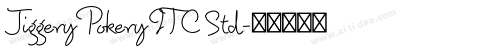 Jiggery Pokery ITC Std字体转换